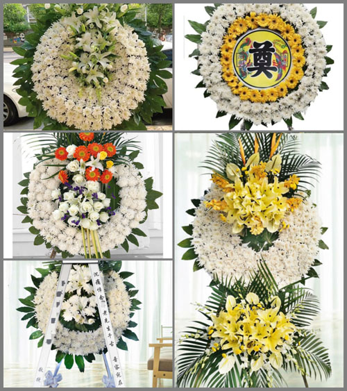 湖北黄冈市黄梅县大河镇李林村花圈速递